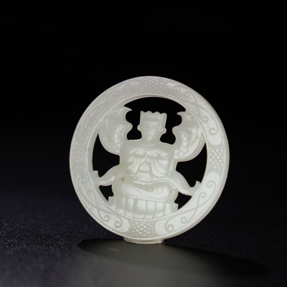 Chinese Natural Jade Carved Pendant