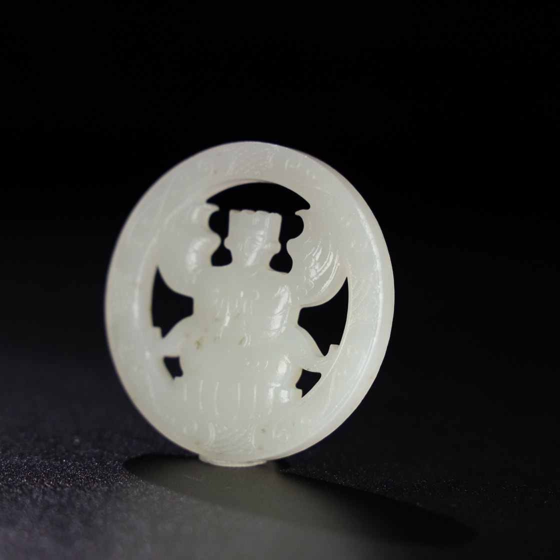 Chinese Natural Jade Carved Pendant