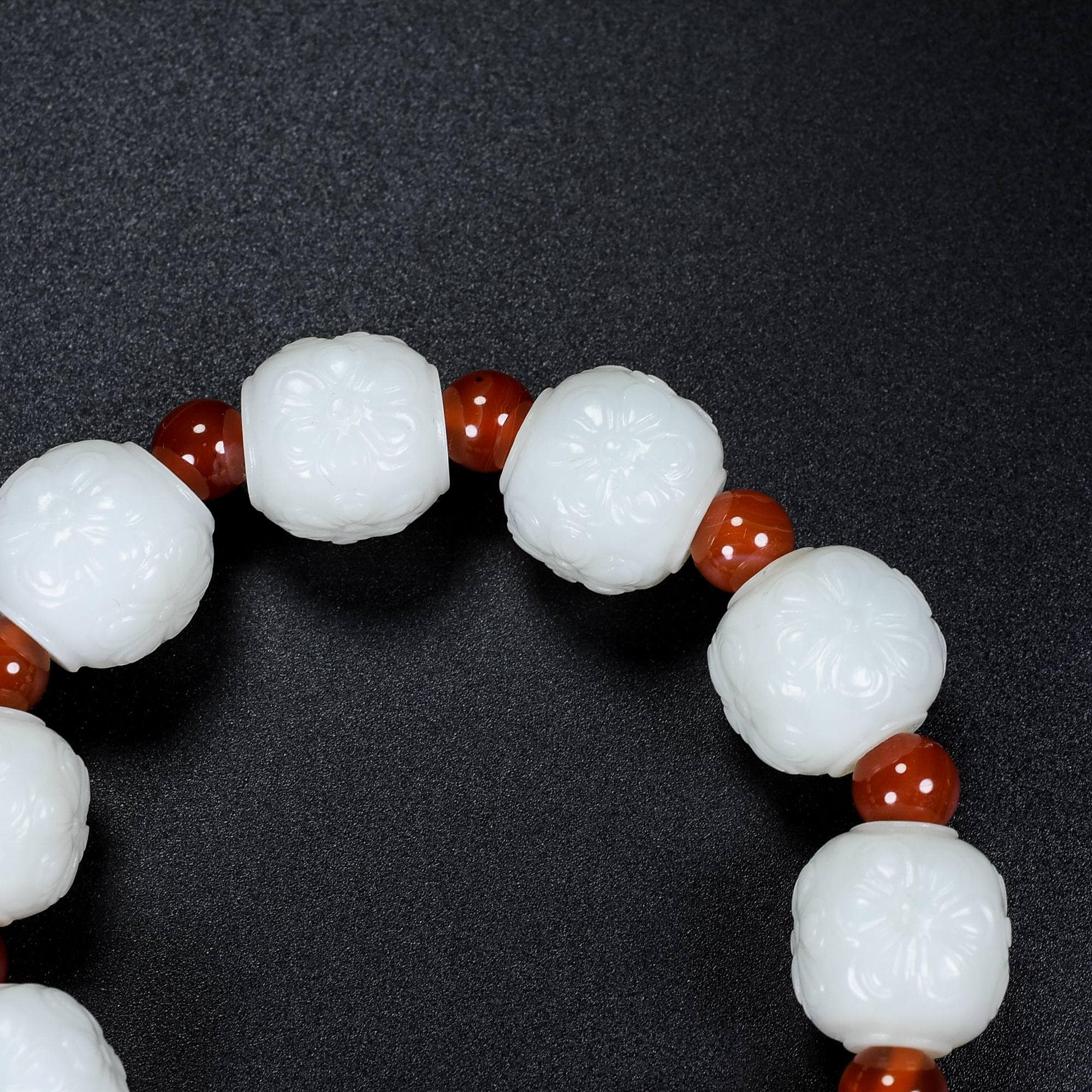 Chinese Natural Jade Carved bracelets