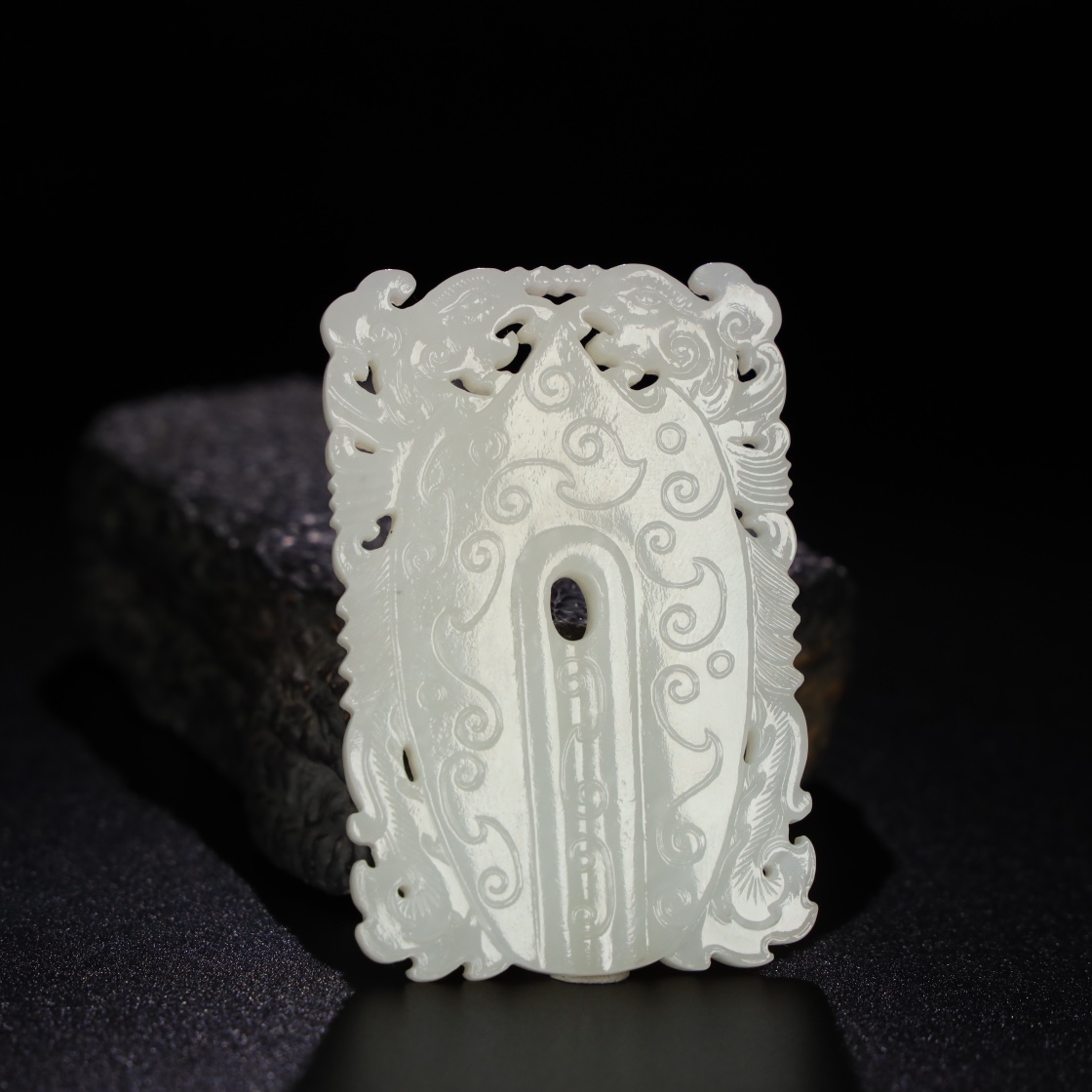 Chinese Natural Jade Carved Pendant