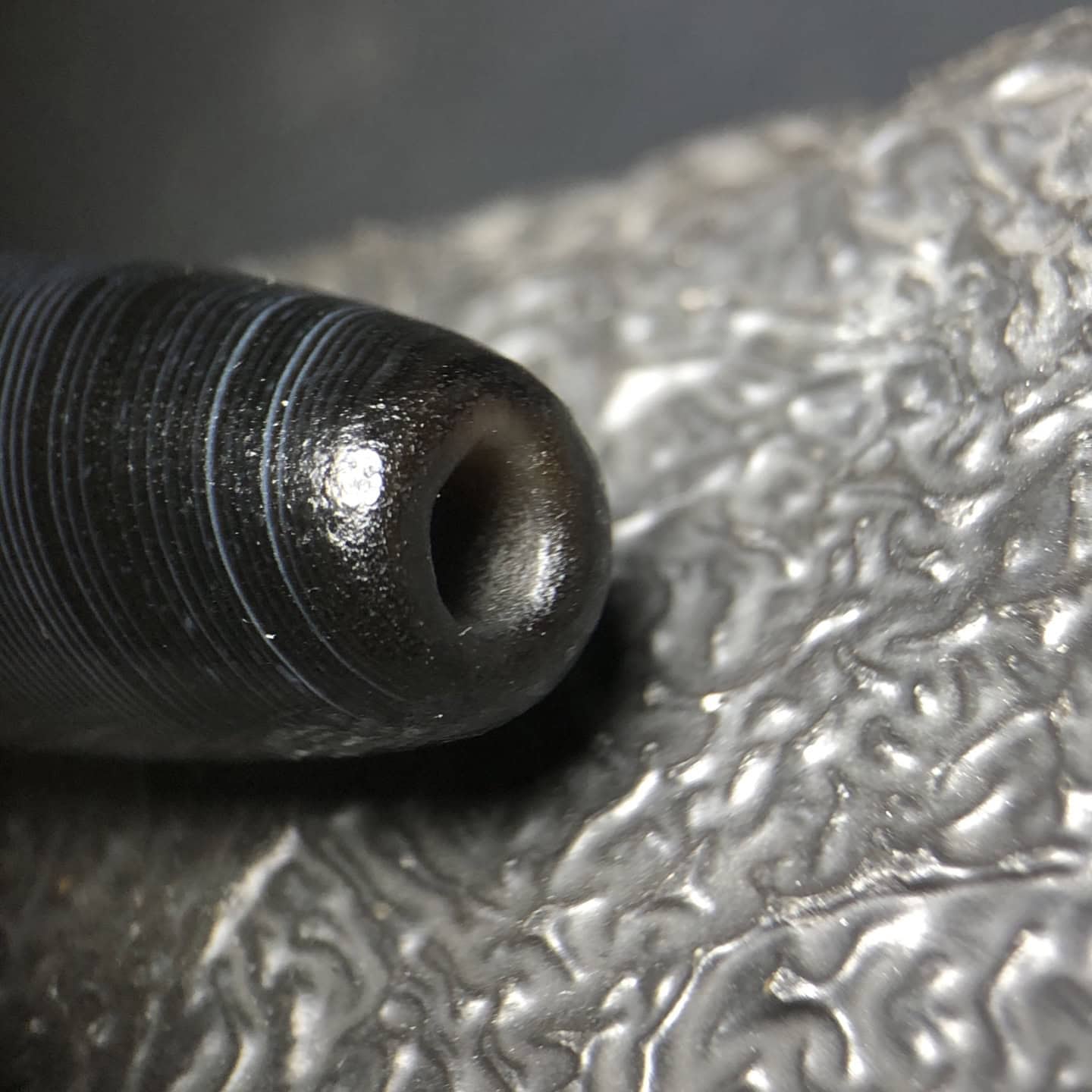 Chinese Natural Jade Carved Dzi bead