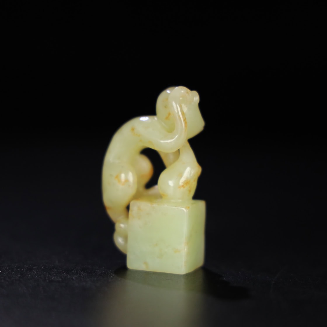 Chinese Natural Jade Carved Monkey