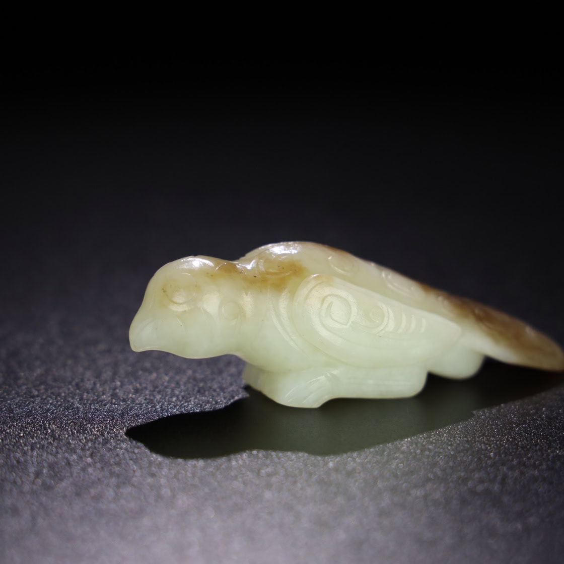 Chinese Natural Jade Carved bird