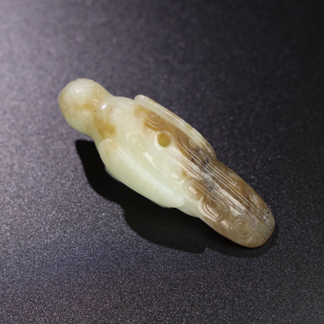 Chinese Natural Jade Carved bird