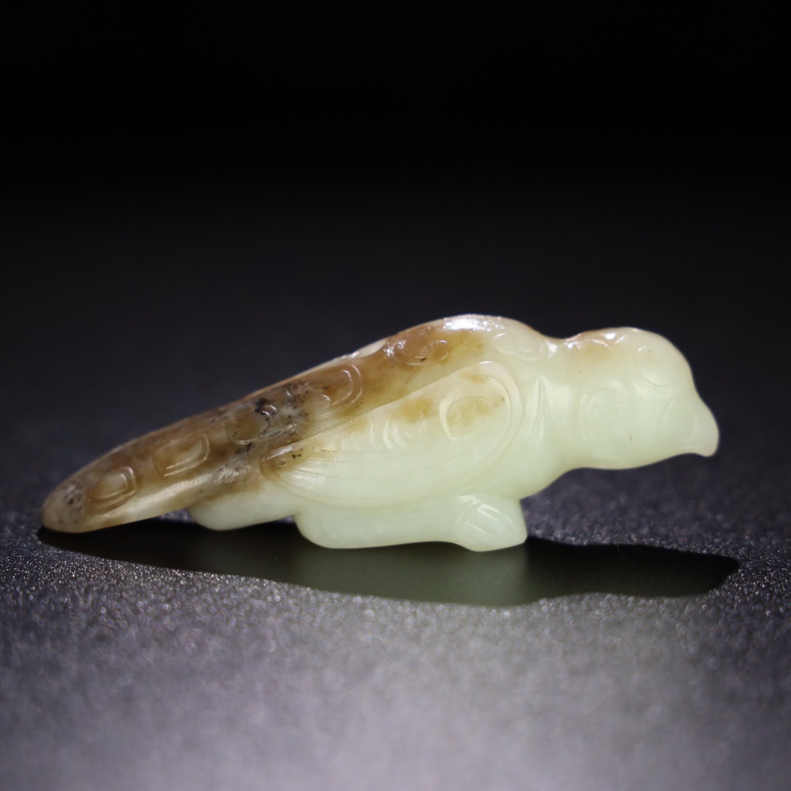 Chinese Natural Jade Carved bird