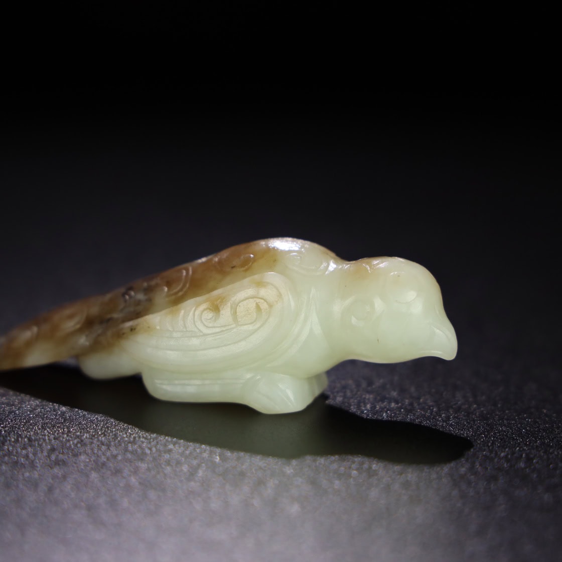 Chinese Natural Jade Carved bird