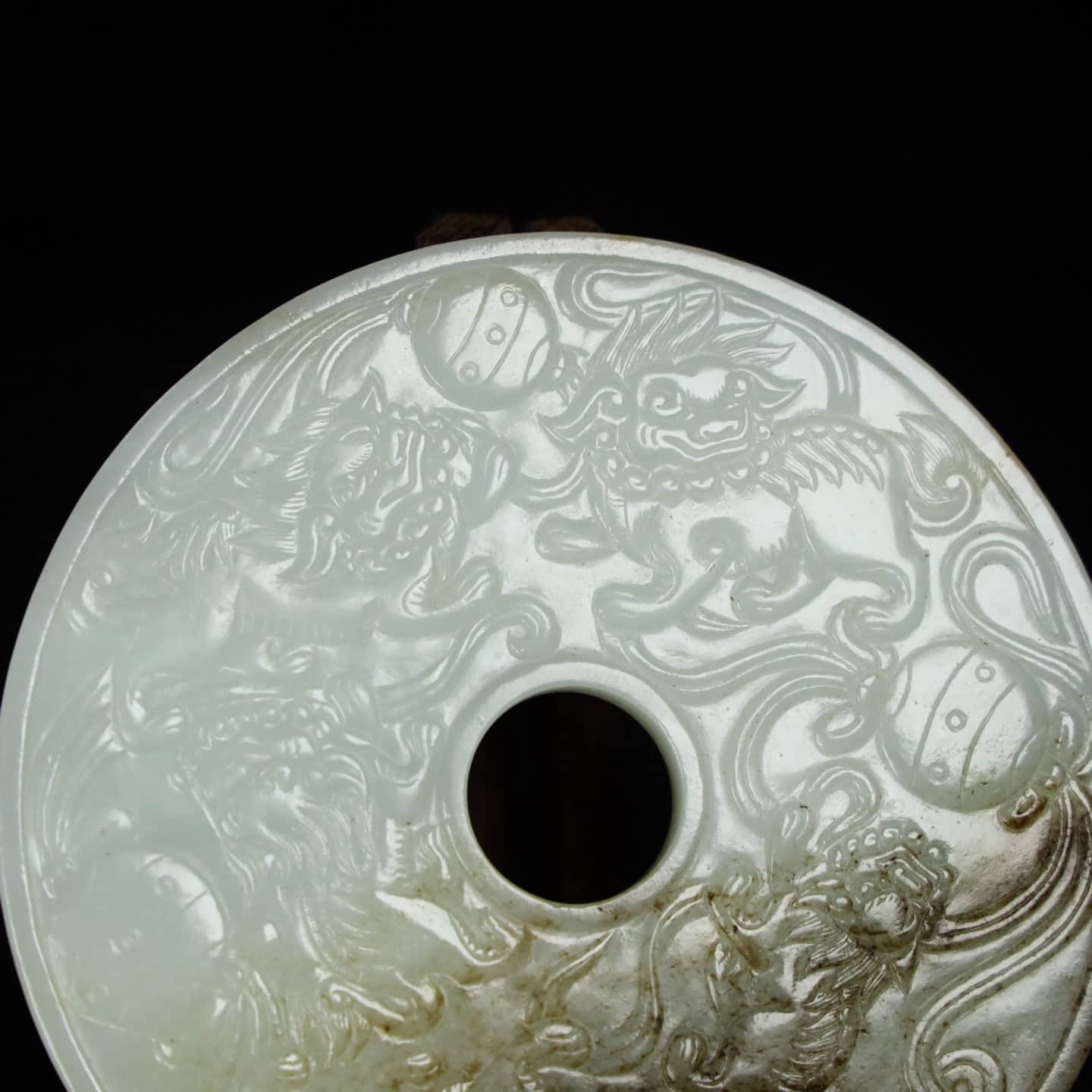 Chinese Natural Jade Carved Pendant