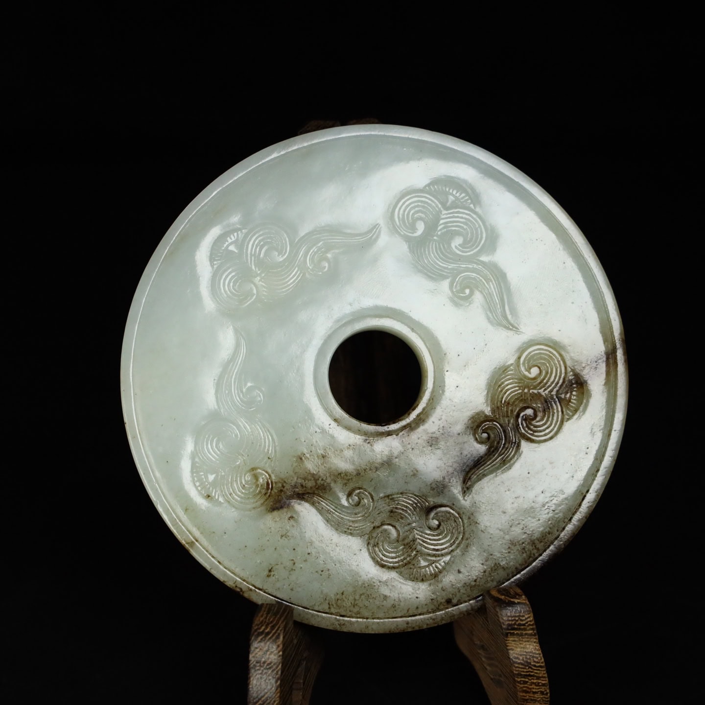 Chinese Natural Jade Carved Pendant