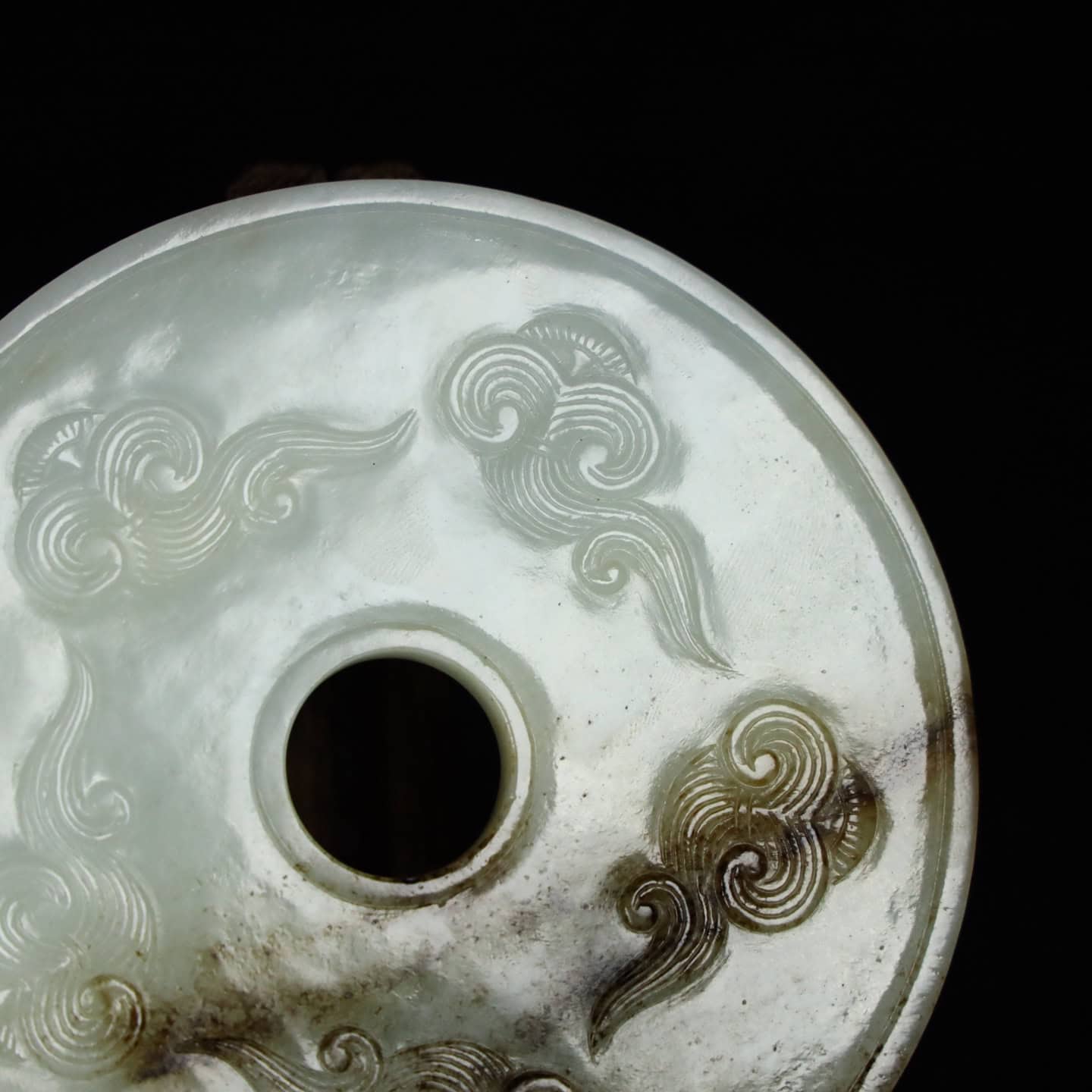 Chinese Natural Jade Carved Pendant