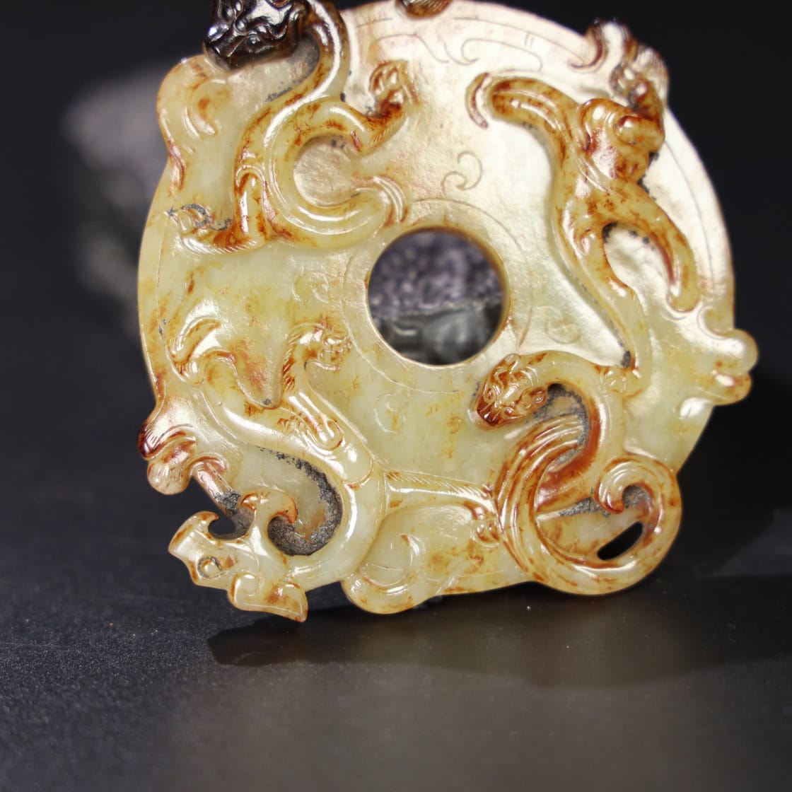 Chinese Natural Jade Carved Pendant