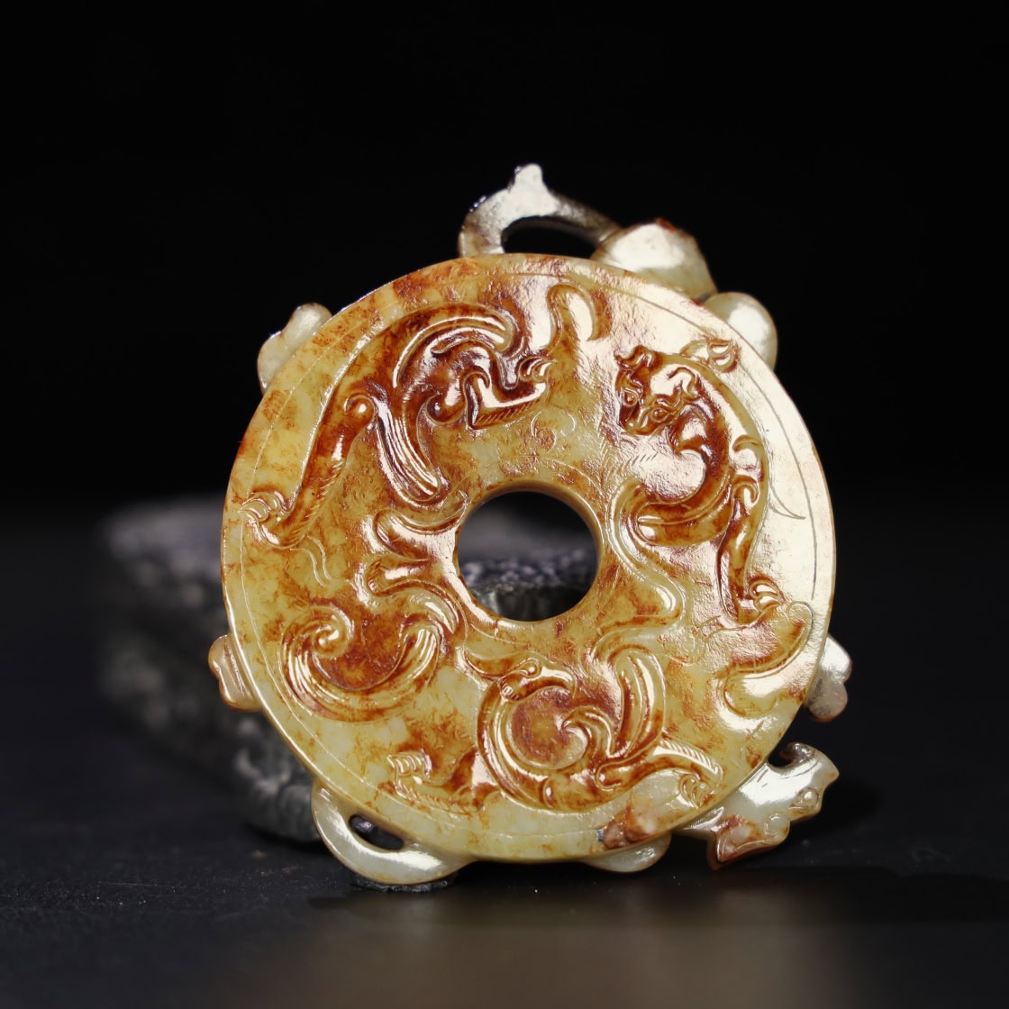 Chinese Natural Jade Carved Pendant