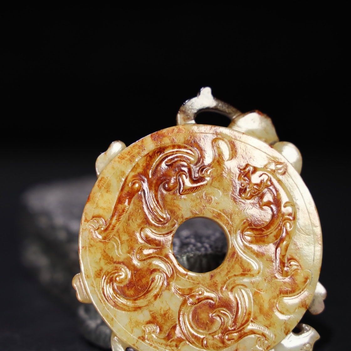 Chinese Natural Jade Carved Pendant