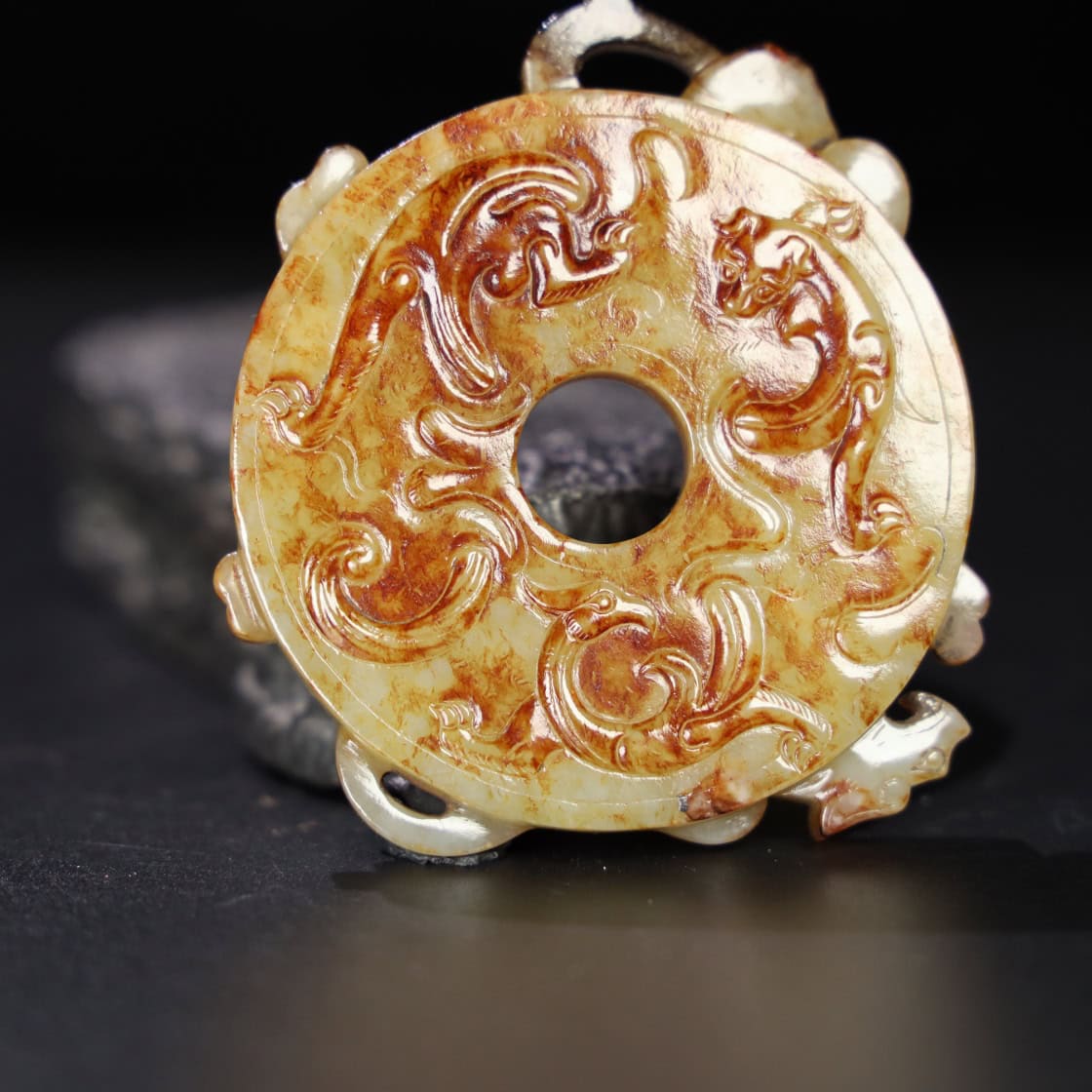 Chinese Natural Jade Carved Pendant