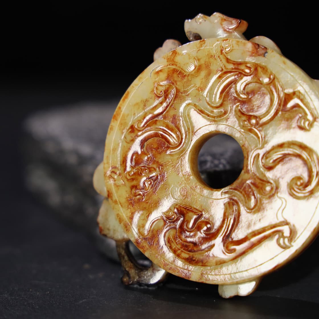 Chinese Natural Jade Carved Pendant