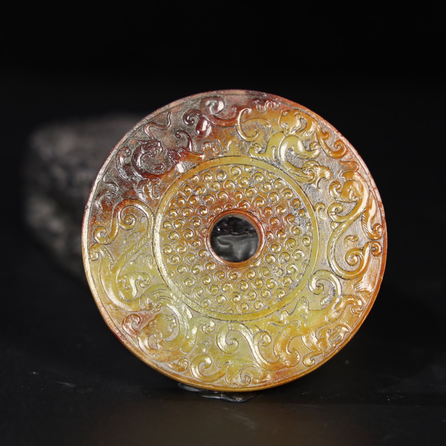 Chinese Natural Jade Carved Pendant