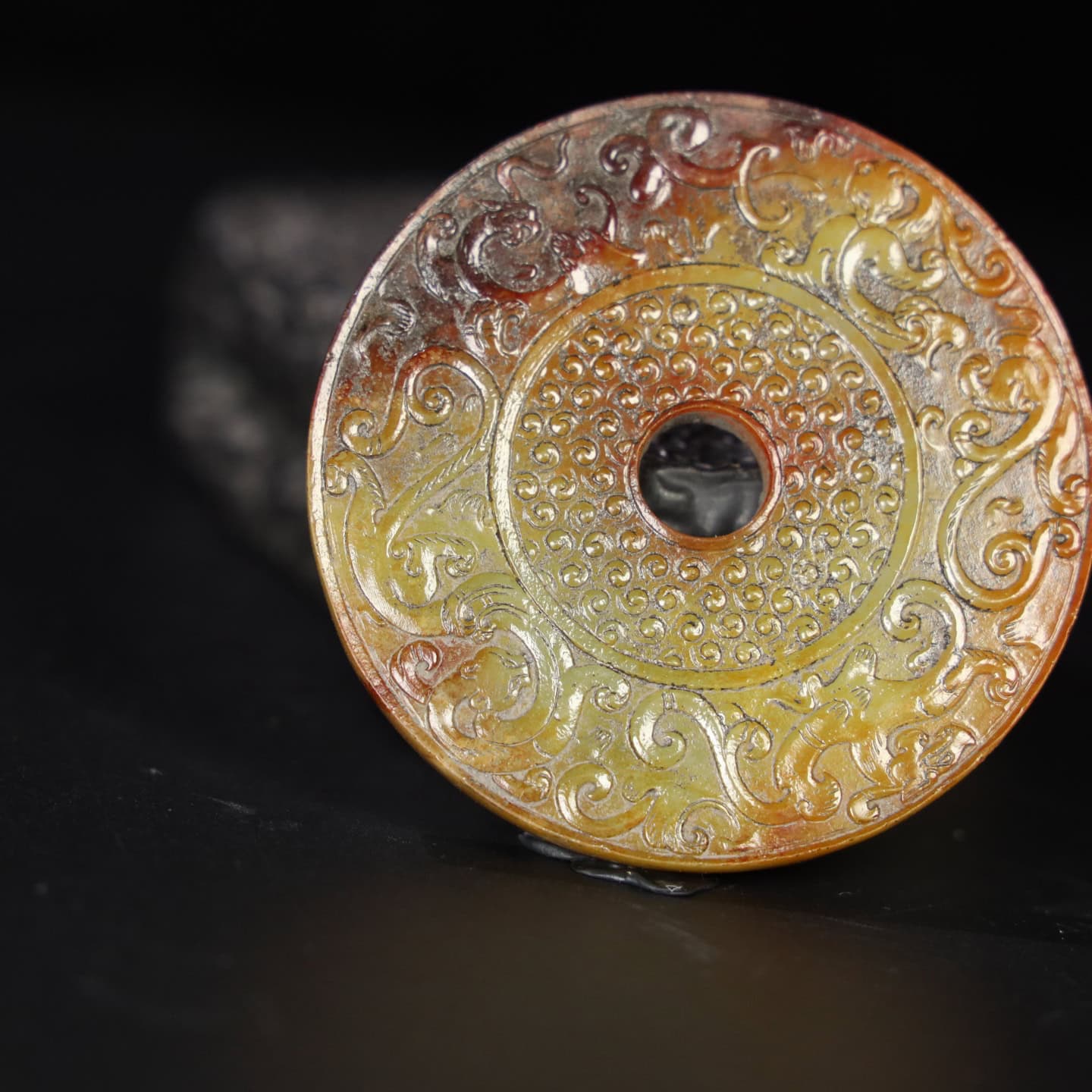 Chinese Natural Jade Carved Pendant