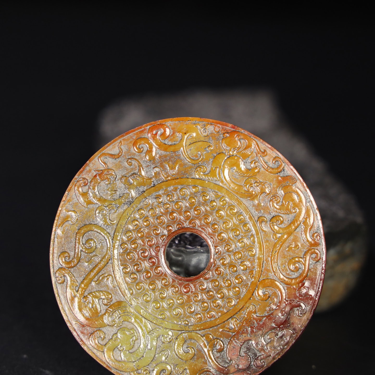 Chinese Natural Jade Carved Pendant