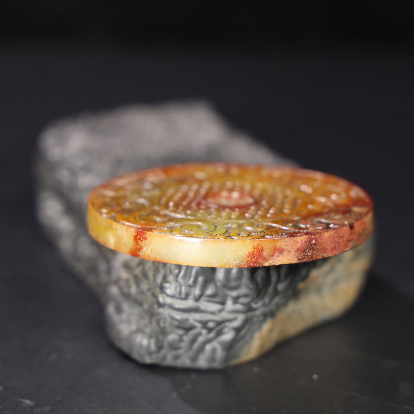 Chinese Natural Jade Carved Pendant
