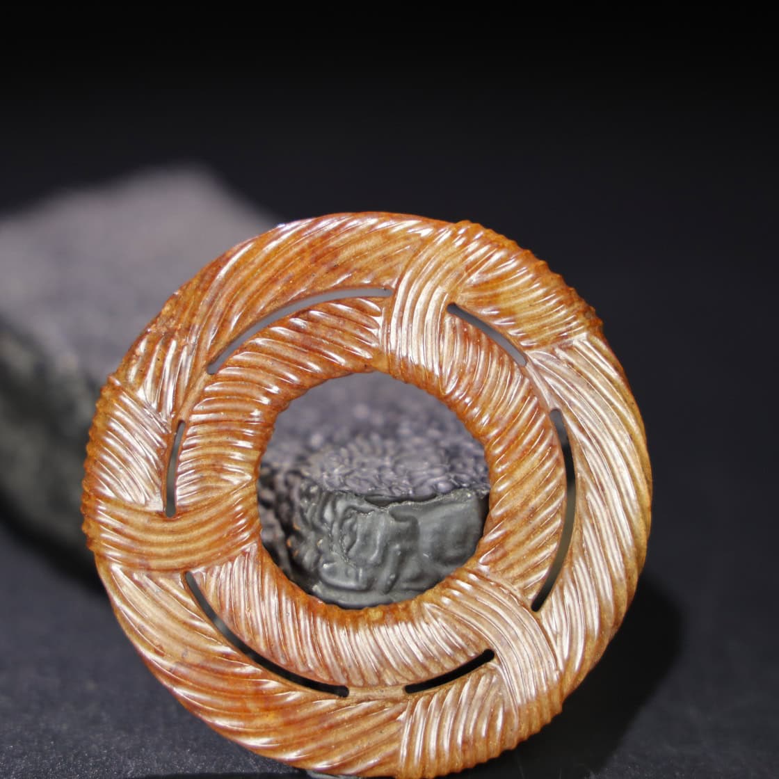 Chinese Natural Jade Carved Pendant
