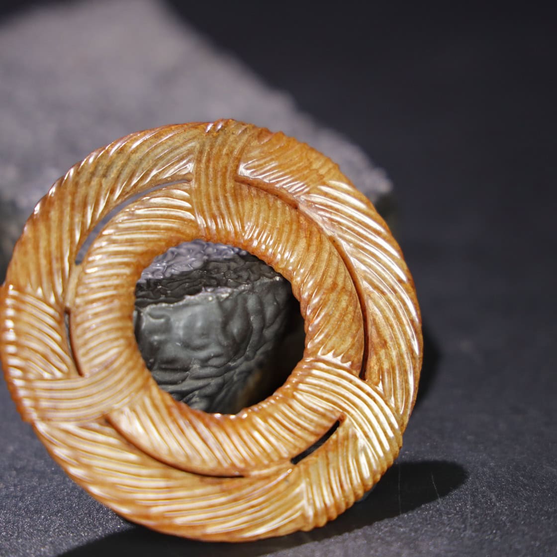 Chinese Natural Jade Carved Pendant