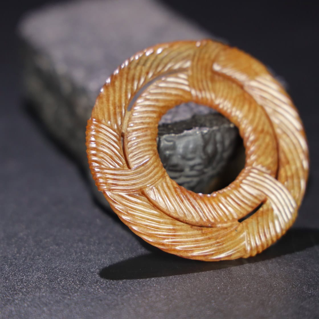 Chinese Natural Jade Carved Pendant