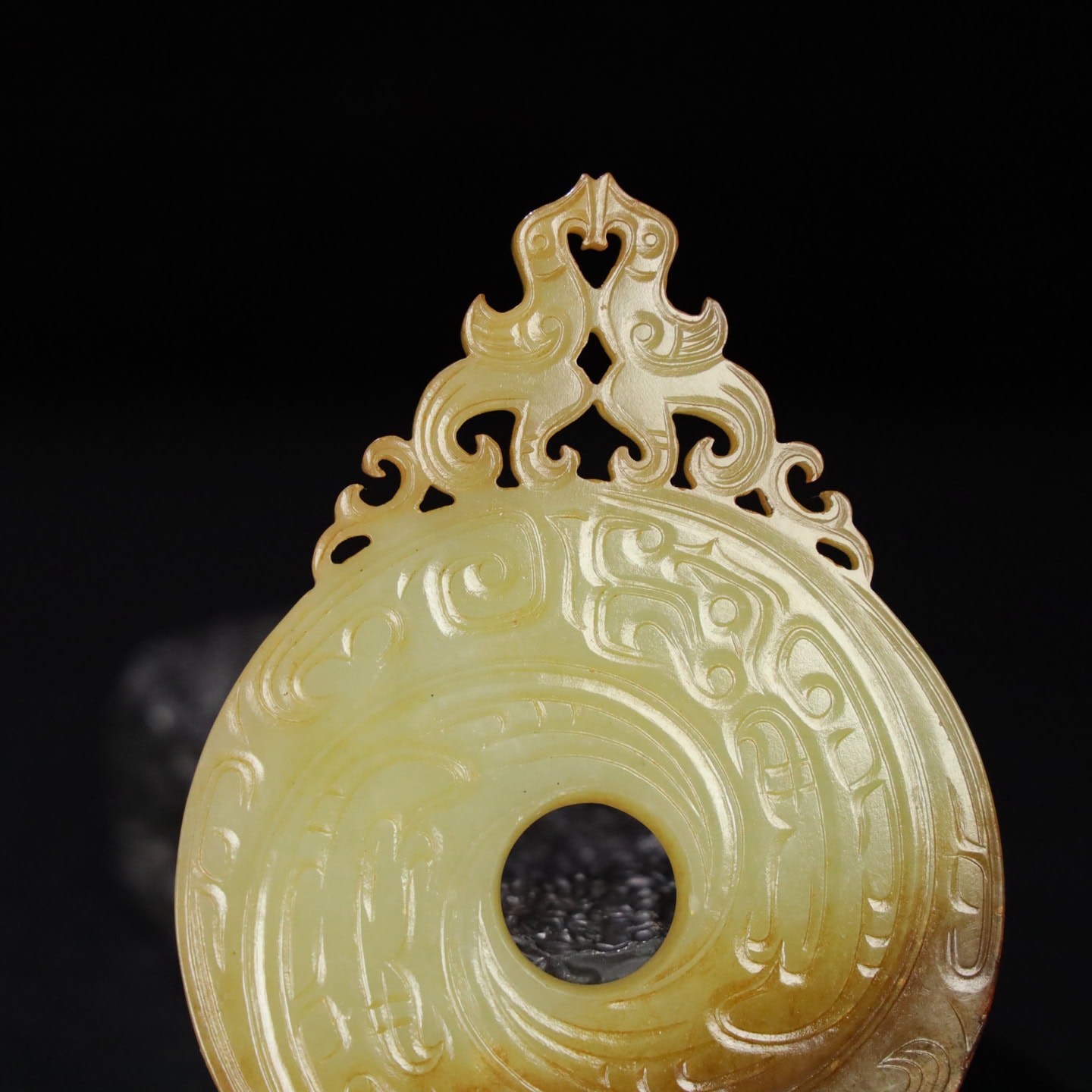 Chinese Natural Jade Carved Pendant