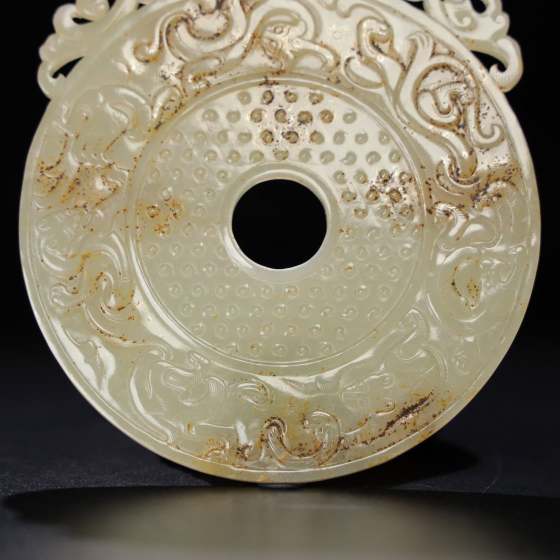 Chinese Natural Jade Carved Pendant