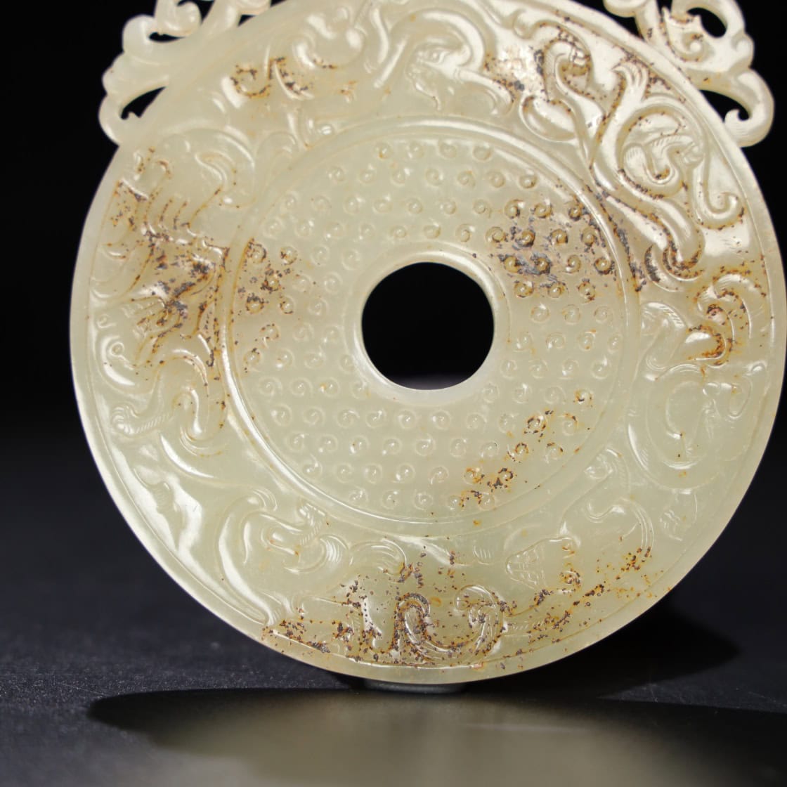 Chinese Natural Jade Carved Pendant