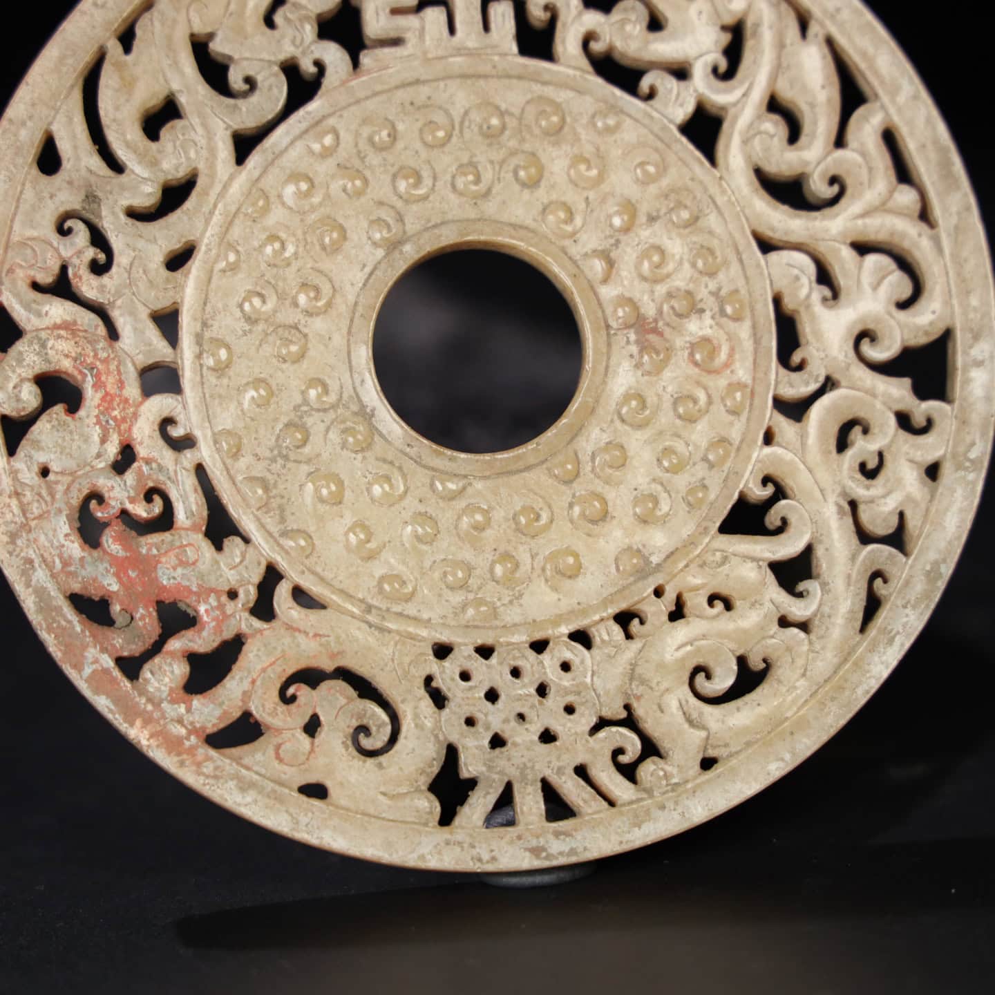 Chinese Natural Jade Carved Pendant