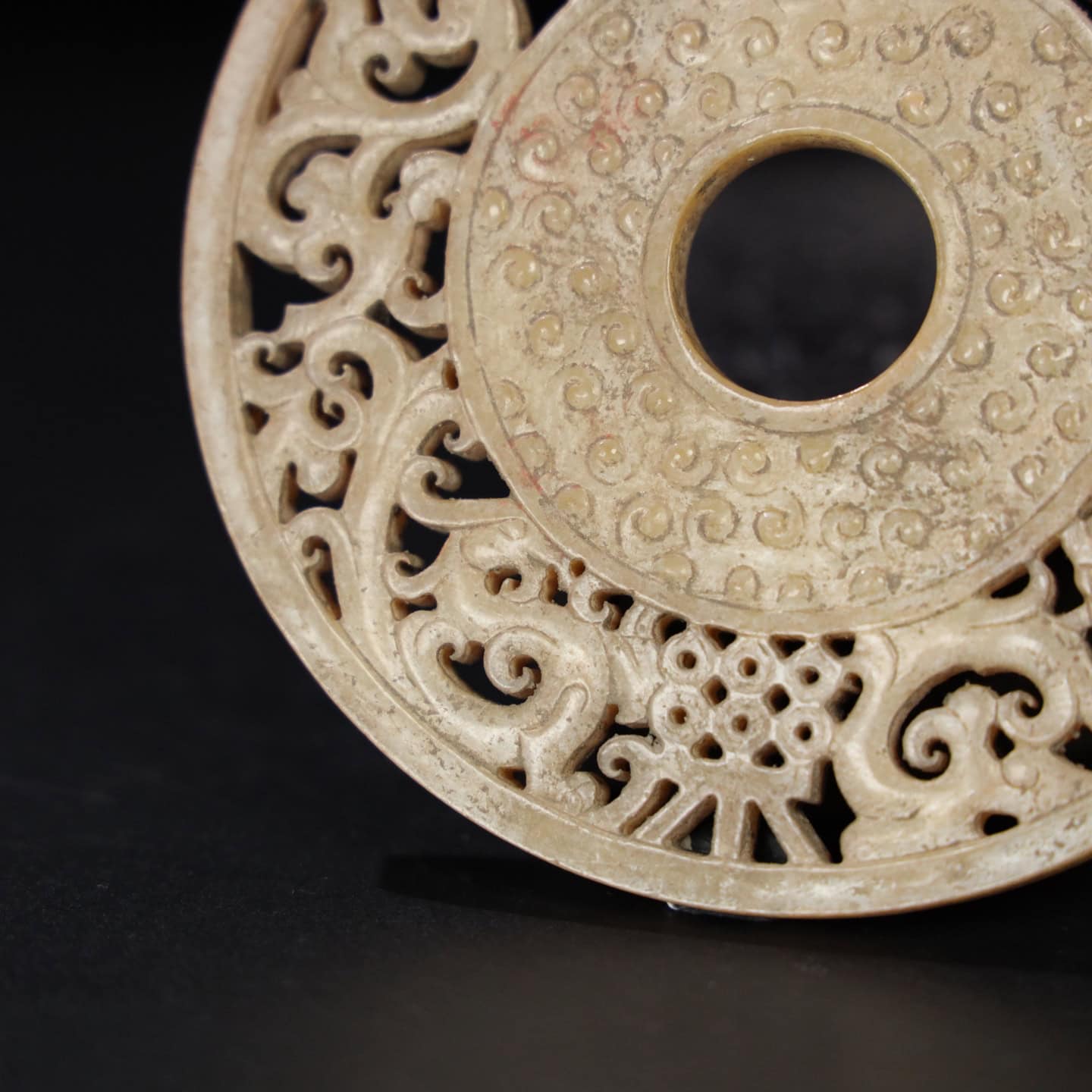 Chinese Natural Jade Carved Pendant