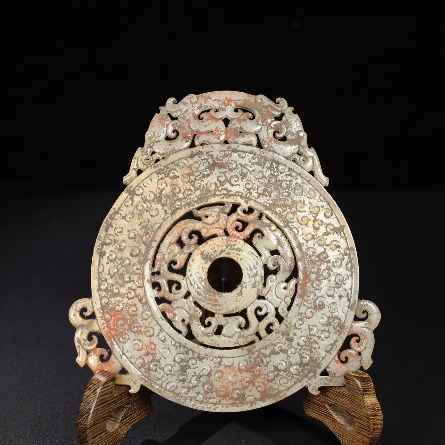 Chinese Natural Jade Carved Pendant