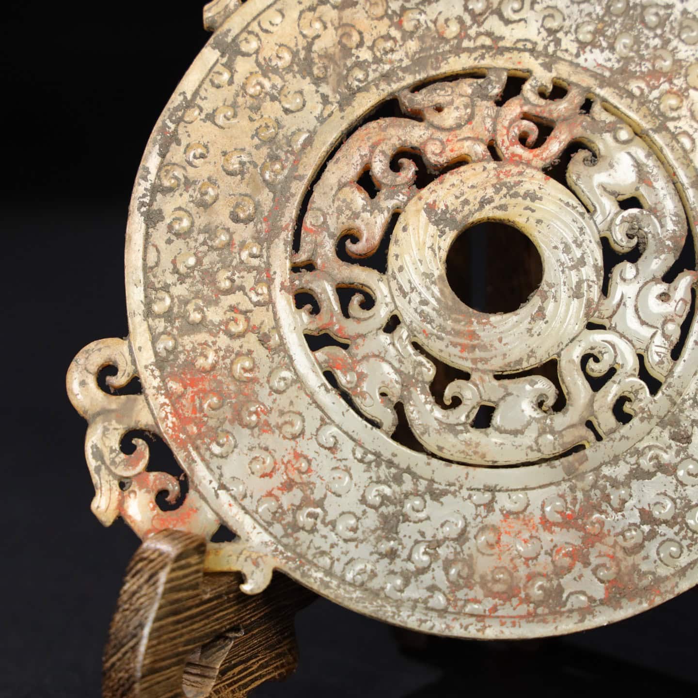 Chinese Natural Jade Carved Pendant