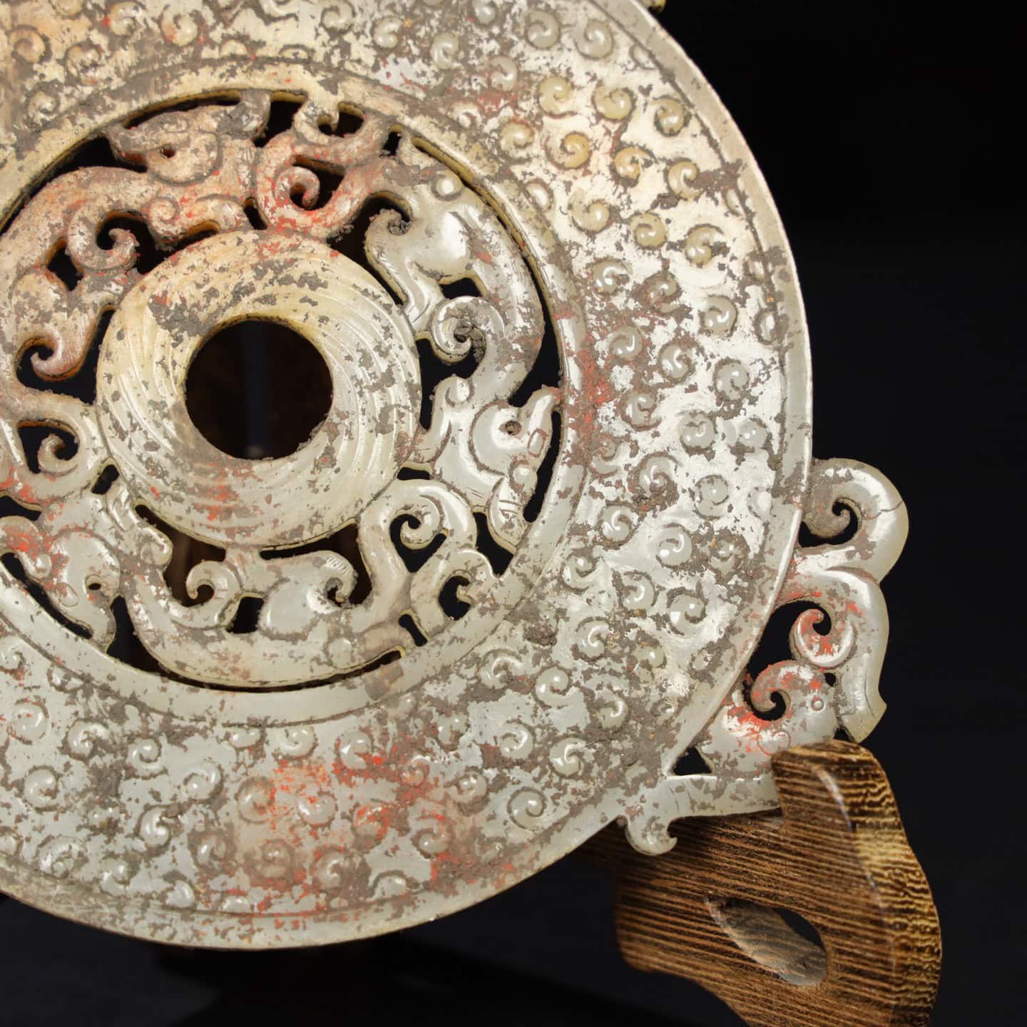 Chinese Natural Jade Carved Pendant