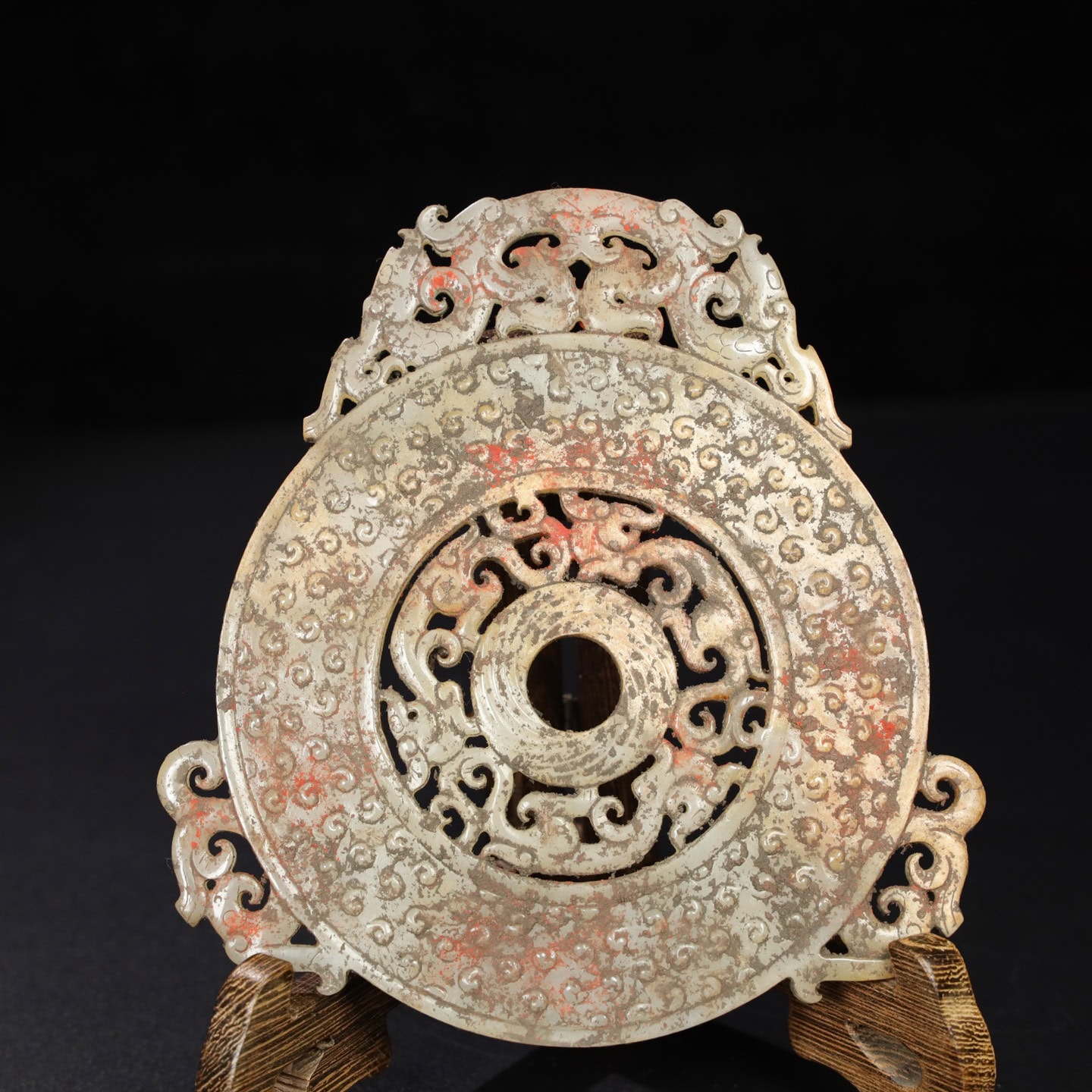 Chinese Natural Jade Carved Pendant