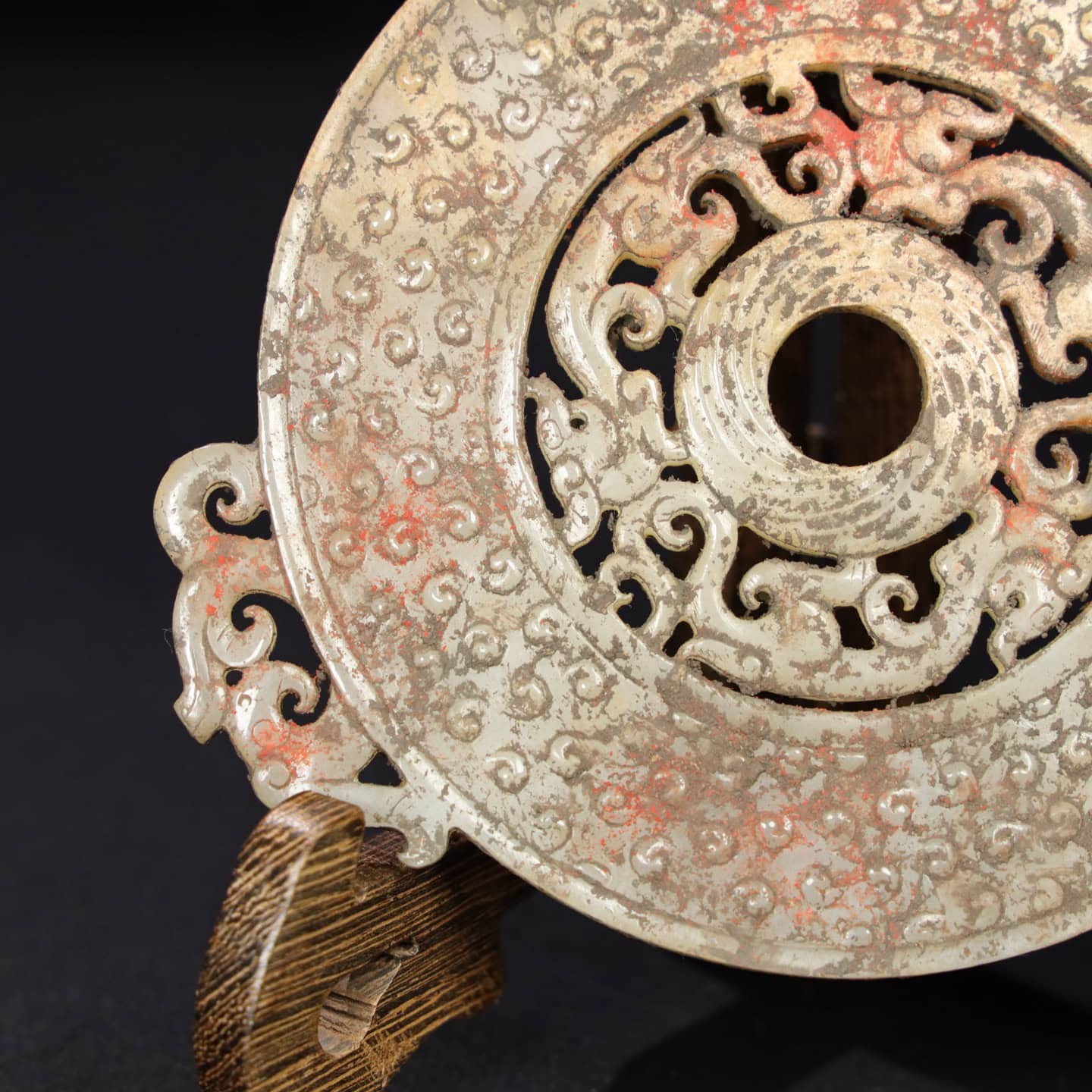 Chinese Natural Jade Carved Pendant