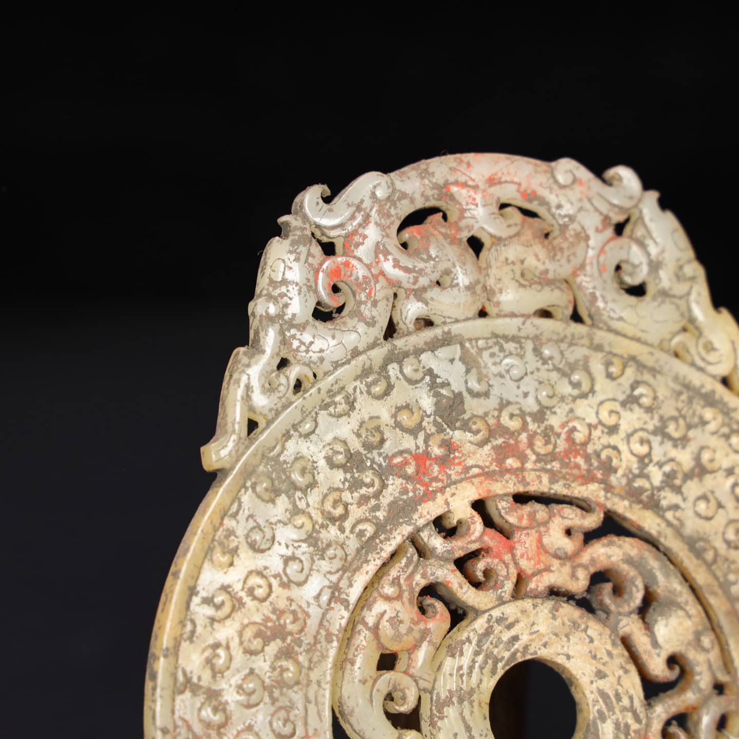Chinese Natural Jade Carved Pendant