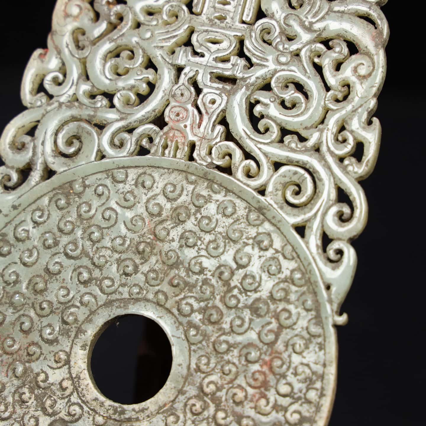 Chinese Natural Jade Carved Pendant