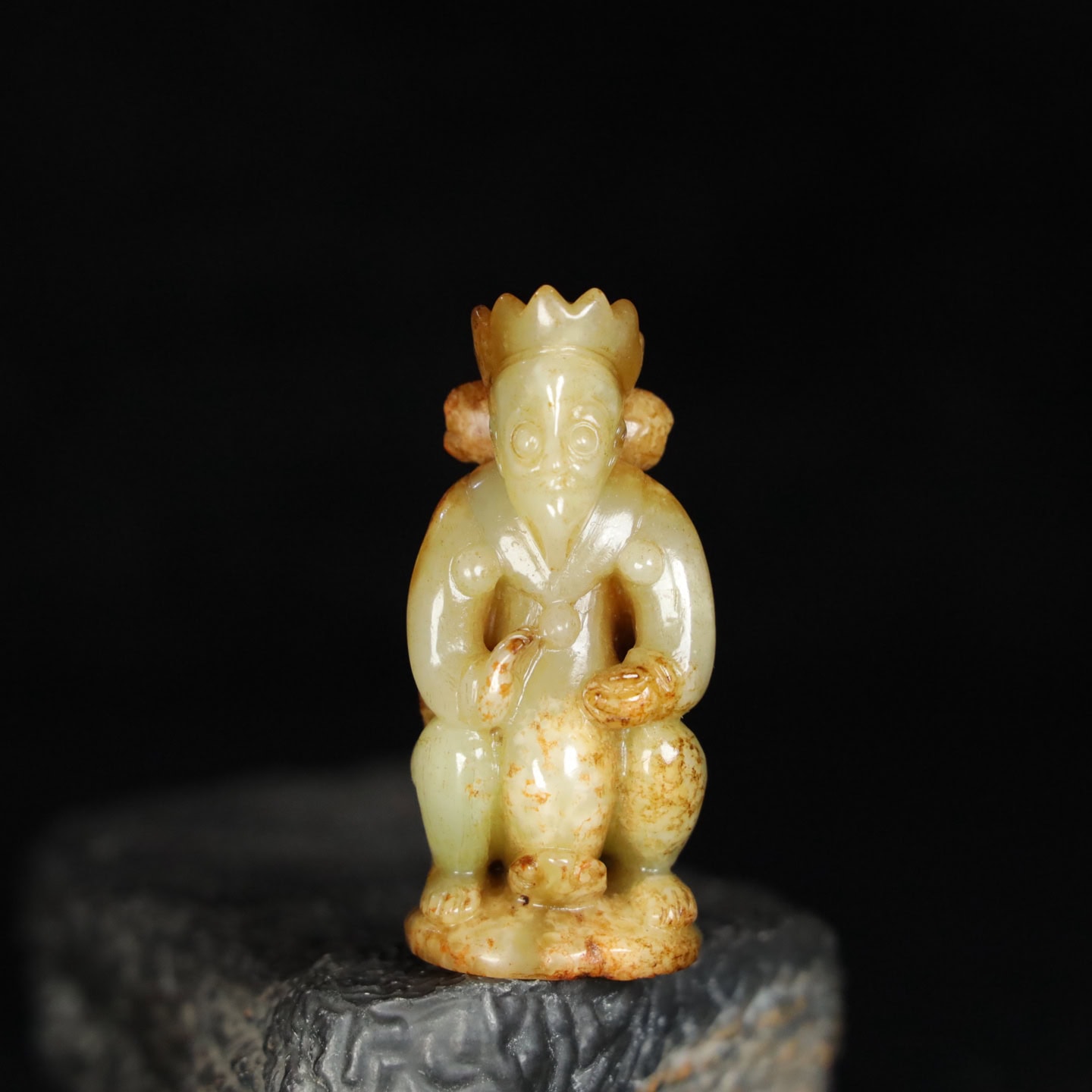 Chinese Natural Jade Carved Garuda