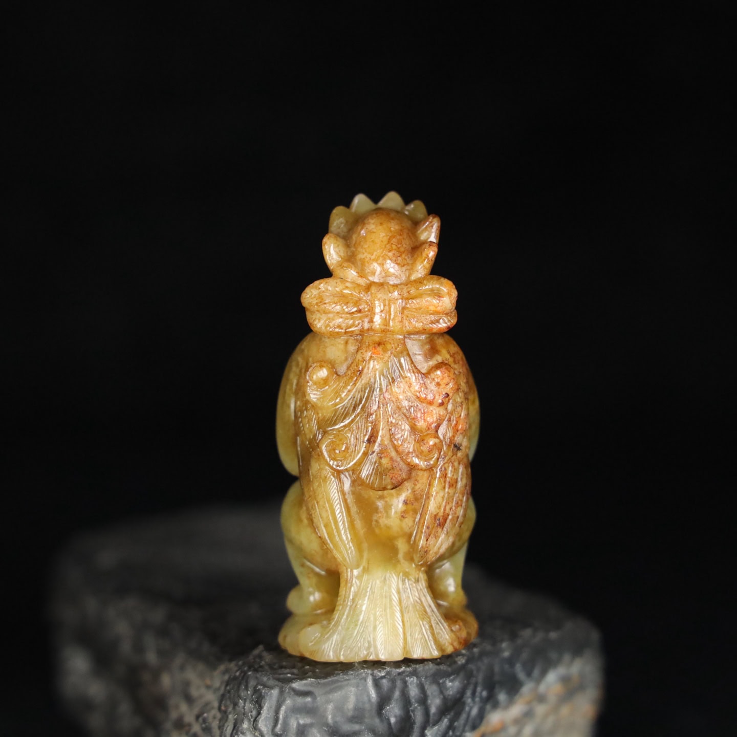 Chinese Natural Jade Carved Garuda