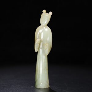 Chinese Natural Jade Carved Statue