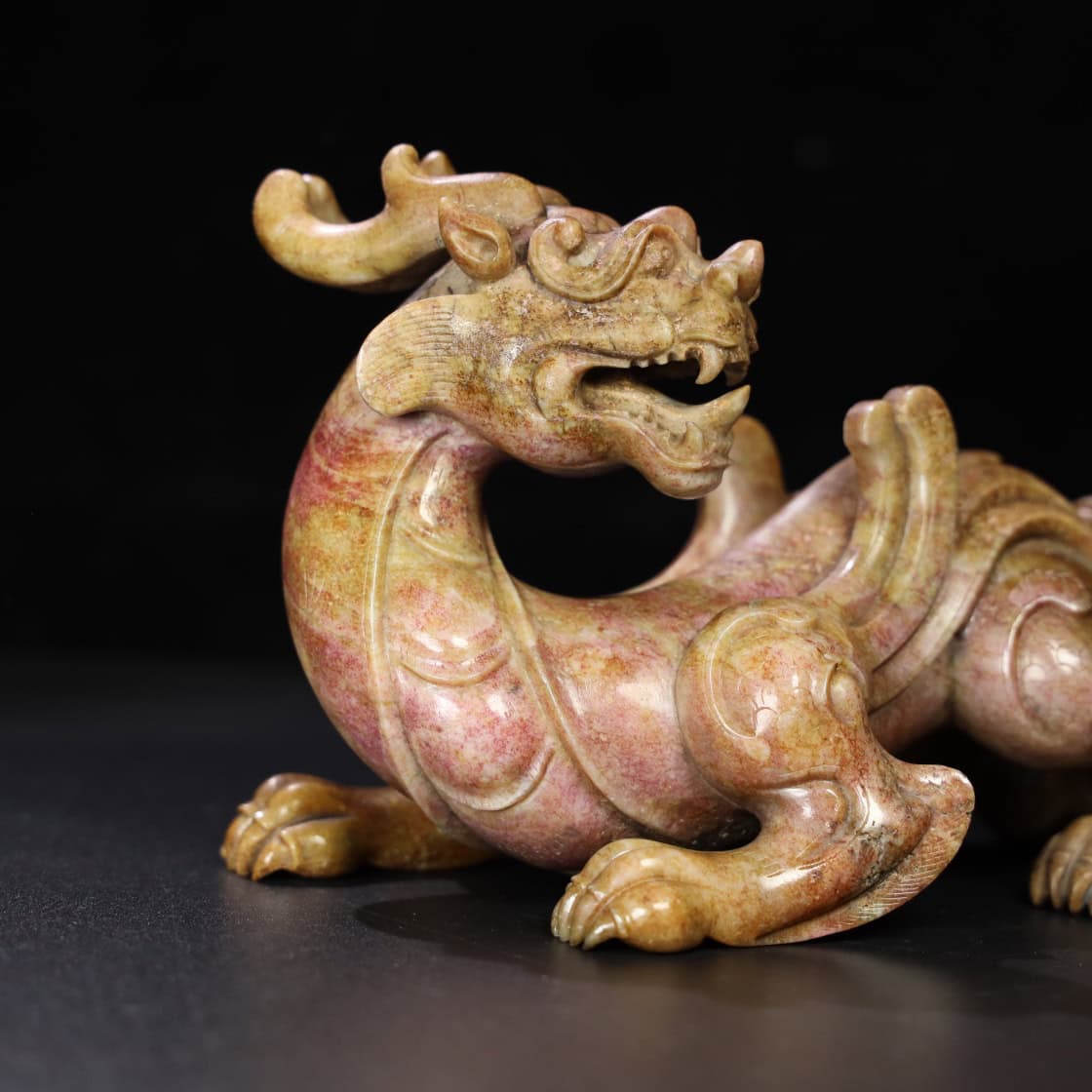 Chinese Natural Jade Carved animal ornaments