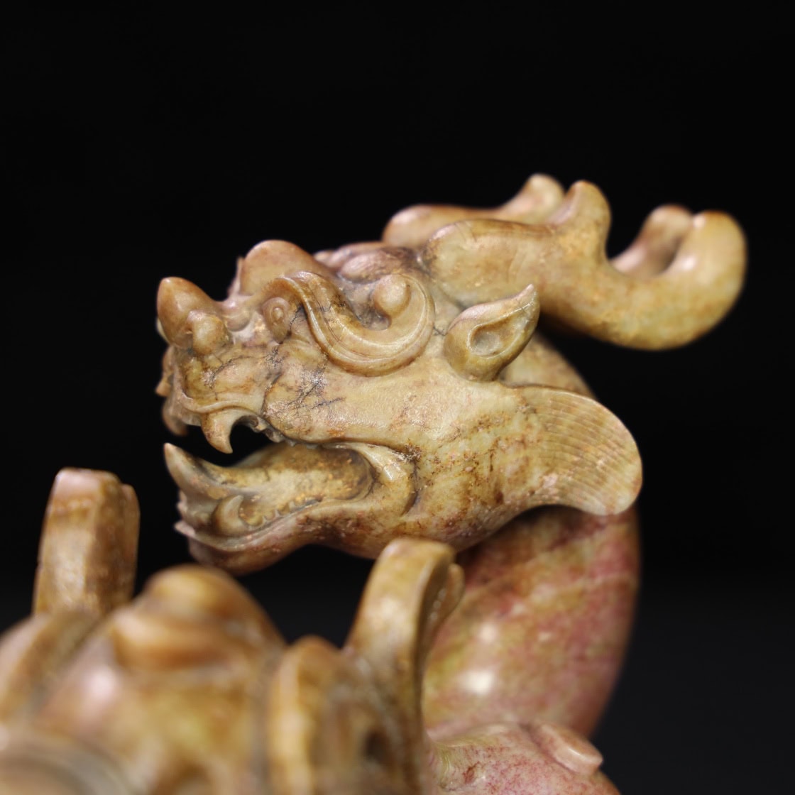 Chinese Natural Jade Carved animal ornaments