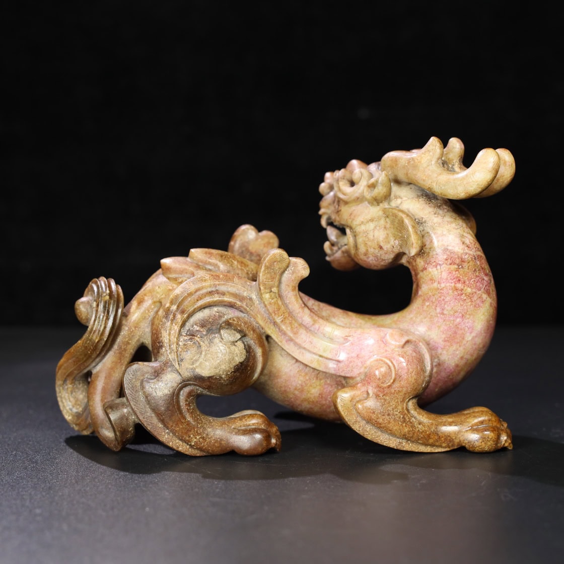 Chinese Natural Jade Carved animal ornaments