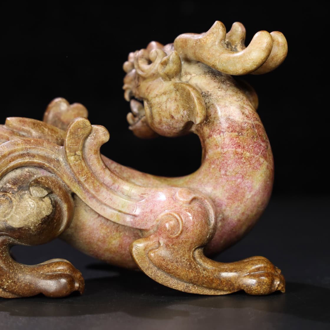 Chinese Natural Jade Carved animal ornaments
