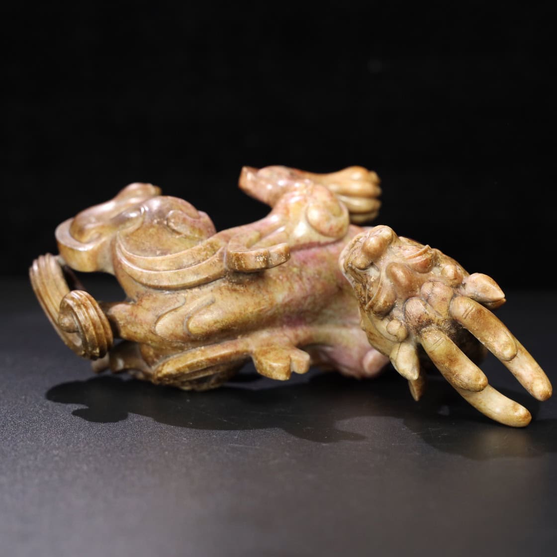Chinese Natural Jade Carved animal ornaments