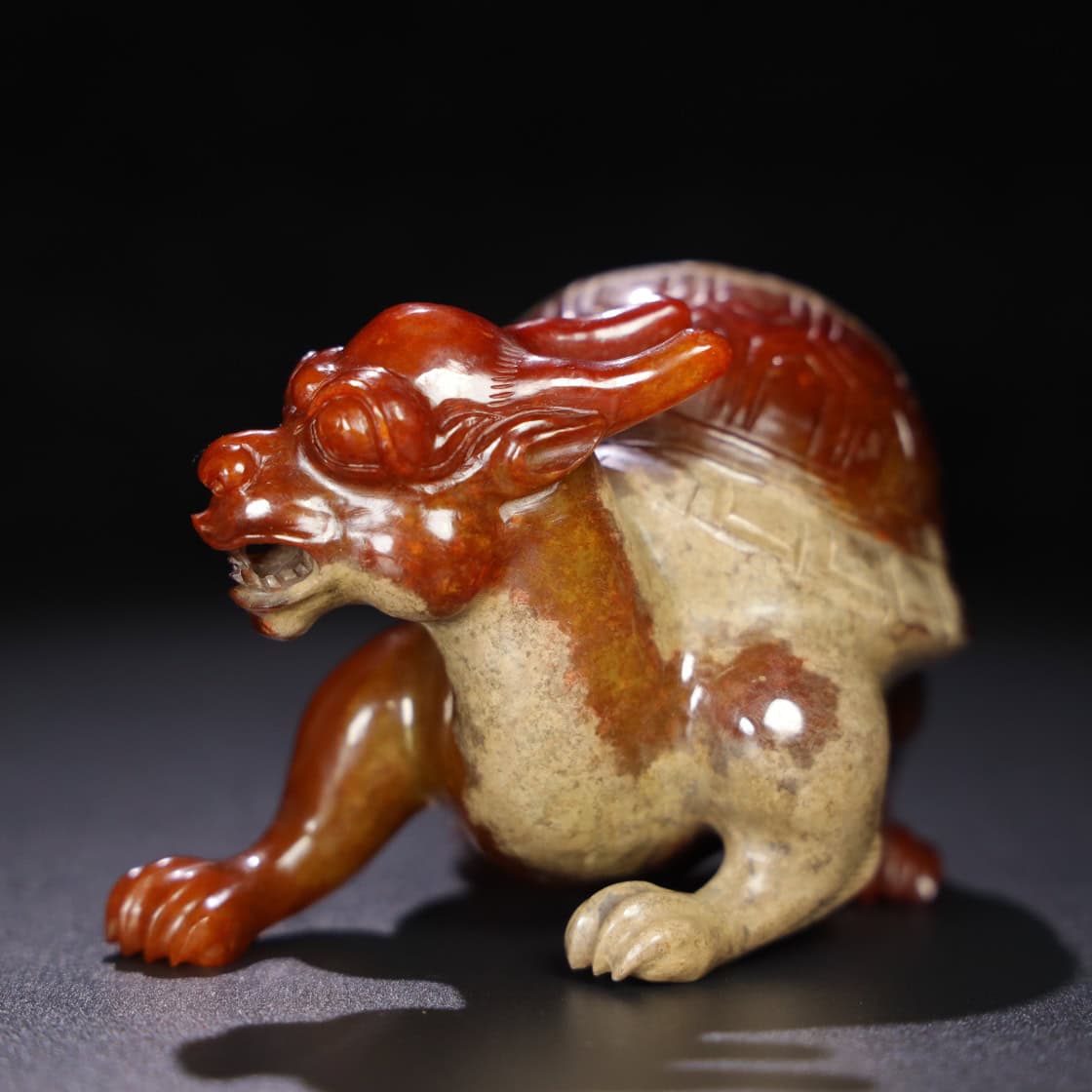 Chinese Natural Jade Carved animal ornaments