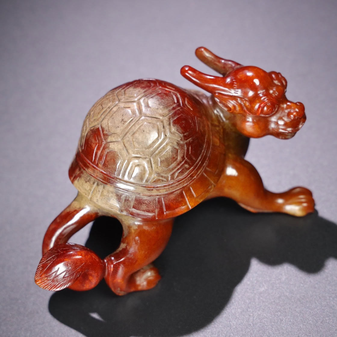 Chinese Natural Jade Carved animal ornaments