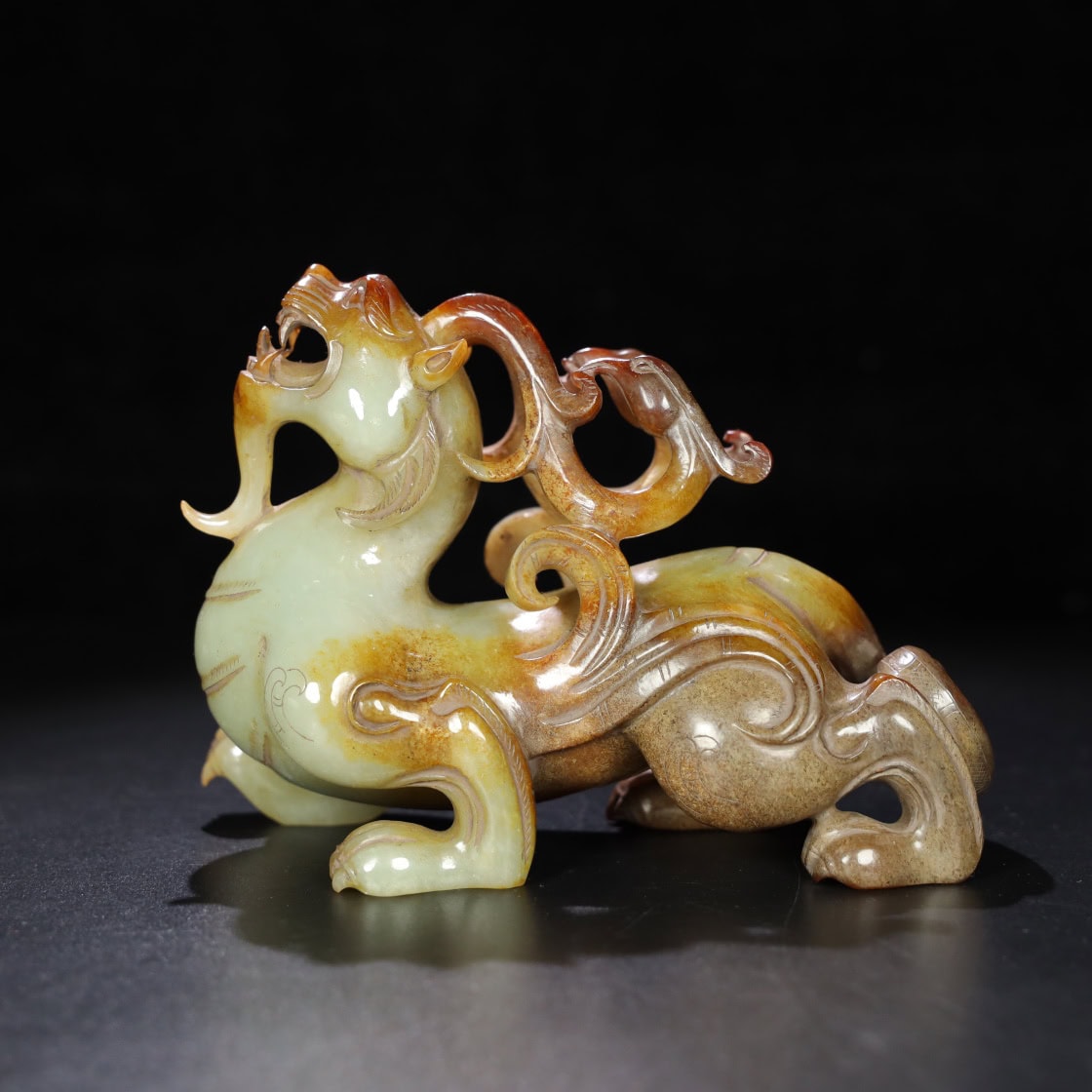 Chinese Natural Jade Carved beasts