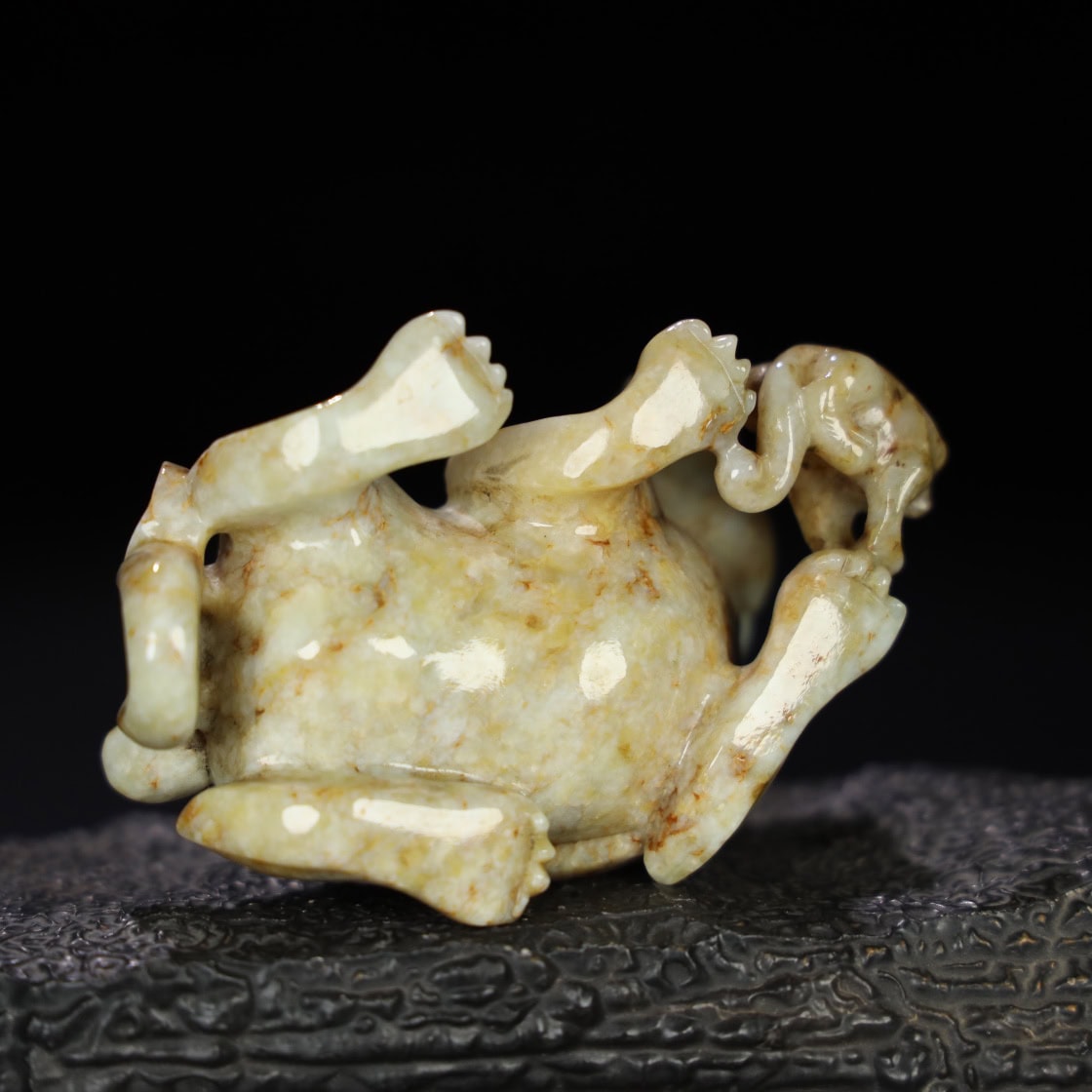Chinese Natural Jade Carved animal ornaments