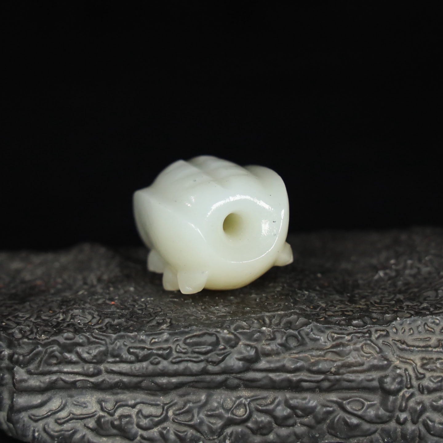 Chinese Natural Jade Carved turtle shells